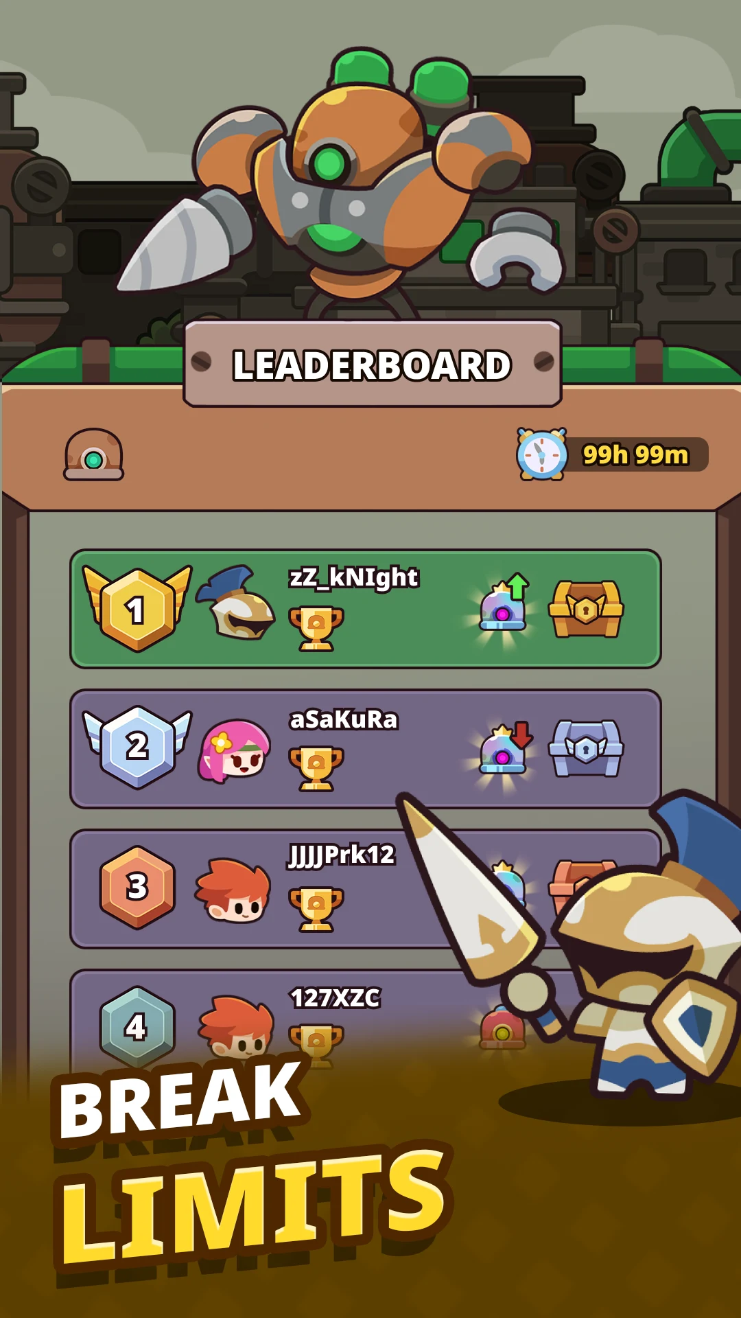 Tiny Knightfall: Idle RPG Game screenshot